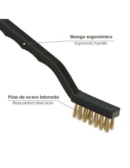 Fine spark plug brush 18 cm