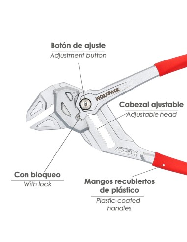 Pince à ouverture multiple DIN 8976 250 mm