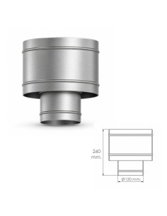 Non-return exogalvanized terminal Ø 120 mm 2
