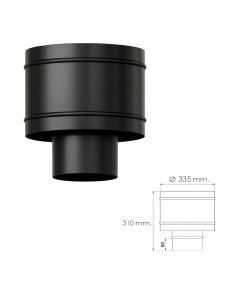 Vitrified black non-reversing terminal Ø 200 mm 2