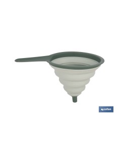 Foldable green funnel 26.5 x 12 cm