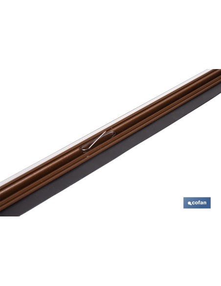 Joint basculant aluminium brun 93 cm