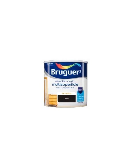 Laque acrylique noire satinée 250 ml Bruguer