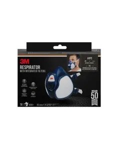 Mascarilla media cara 3M A1P2 reutilizable 2