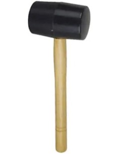 Small black rubber mallet 500 g RUBI