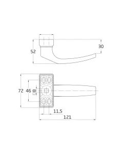 Delta Handle Aluminum Black 20420 2