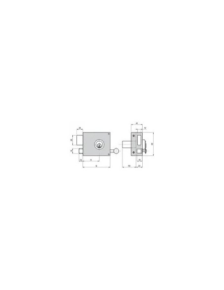 Schloss 125A 80 mm DCH Profil Ilargi