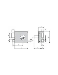 Round 125A 80 mm DCH Lock Ilargi 2