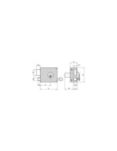 Round 125A 80 mm DCH Lock Ilargi
