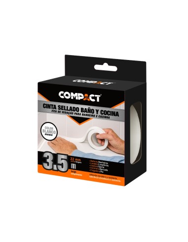 Compactfix bathroom and kitchen sealant tape 2.2 m