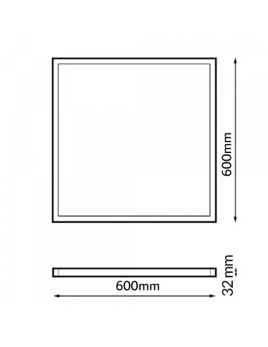 Trielle LED Panel 60x60 cm 42 W Flicker Free