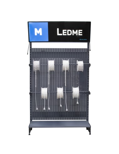 LED strip display 220V wood 40x150 cm