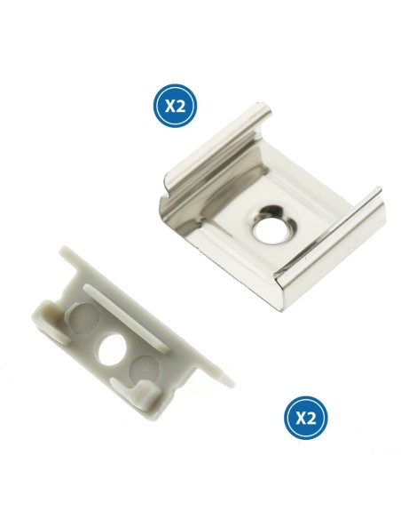 Tampões e grampos para perfil LM3755 20 unidades