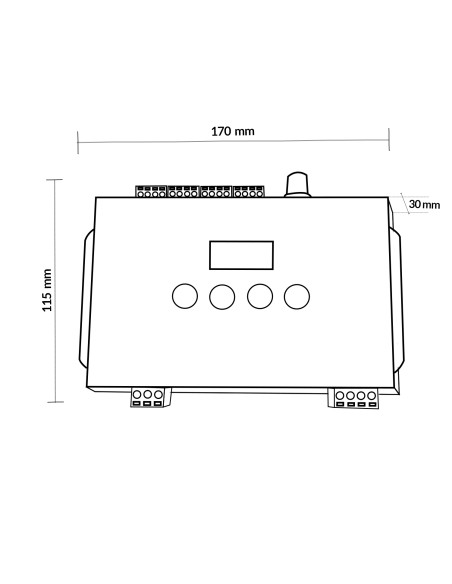 Controller M-4000 per nastro LED digitale 4096 canali