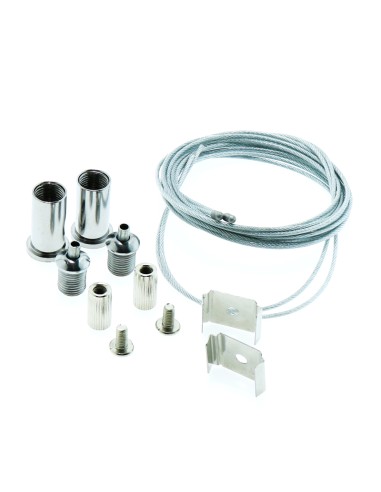 Suspensions pour rail LED 3 mètres aluminium
