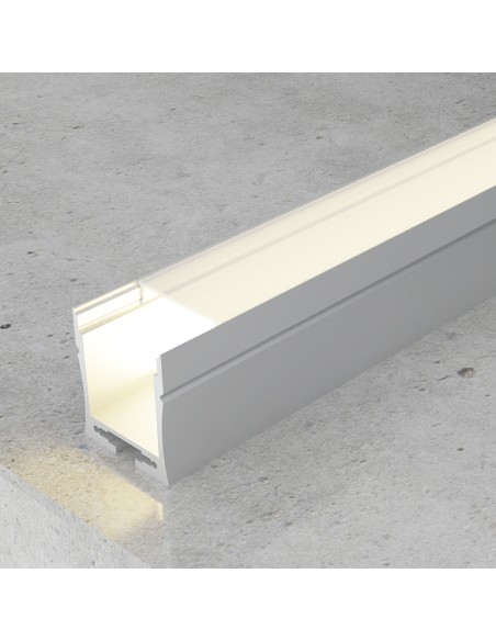 Colgadores para carril LED 3 metros aluminio