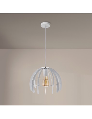 Lampada a soffitto Trang White metallo