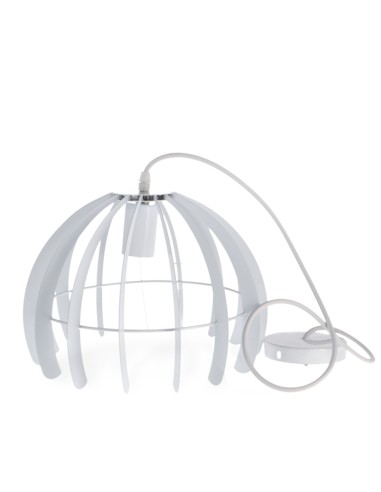 Lampada a soffitto Trang White metallo