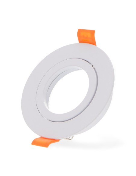 Round swivel bracket white 85 mm M LEDME