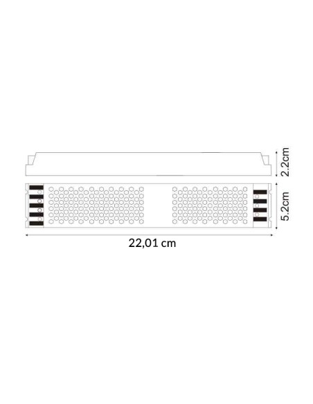 Slim Power Supply 400W 24Vdc M LEDME