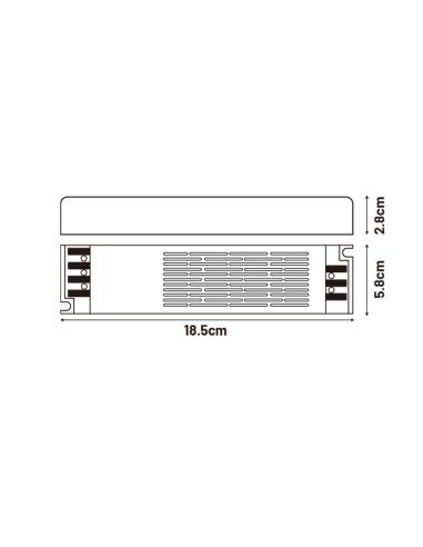 Slim Power Supply 200W 24Vdc M LEDME