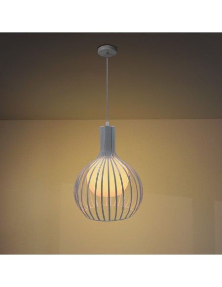 Lampada a soffitto bianca M LEDME E27