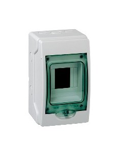 Kaedra surface-mounted watertight box 1 row 4 modules IP65