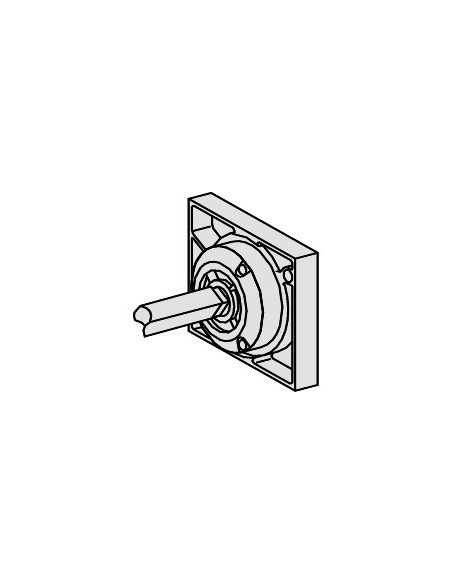 Commande rotative latérale prolongée noire