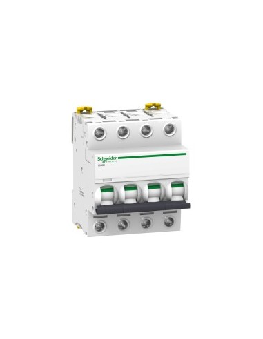 Interruptor magnetotérmico 4P 6 A curva C Acti9 iC60N