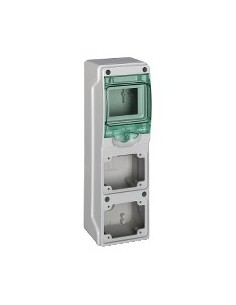 Caixa estanque Kaedra 1x4 mód. 63 A transparente