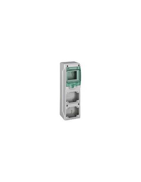 Kaedra Sealed Enclosure 1x4 Module 63 A Transparent