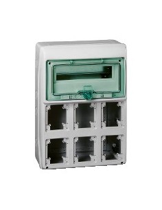 Boîtier de distribution Kaedra 6 ouvertures 12 modules