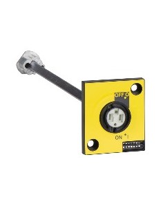 Extended lateral rotary switch red and yellow