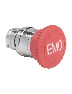 22 mm Emergency Stop Button, Red, with Mechanical Locking