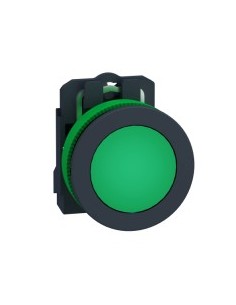 Green flush-mounted indicator light 30.5 mm