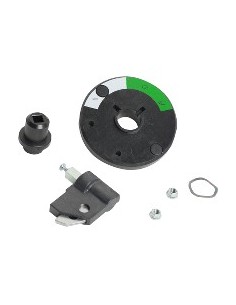 Front lateral rotary handle black 25 mm