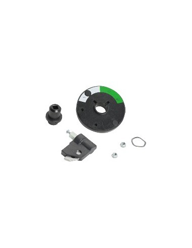 Front lateral rotary handle black 25 mm