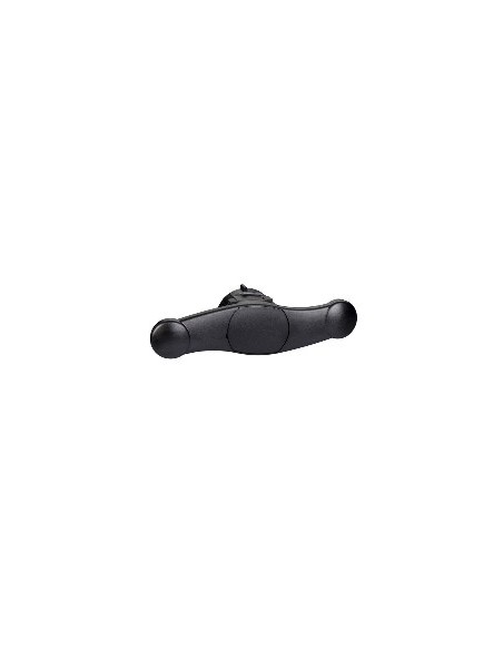 Manette rotative noire frontale directe