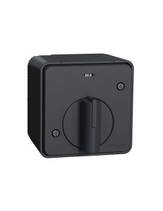 IP55 timed waterproof switch gray 2-14 min