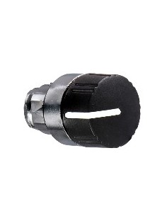 2-position selector head black textured knob