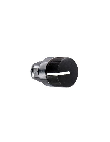 2-position selector head black textured knob