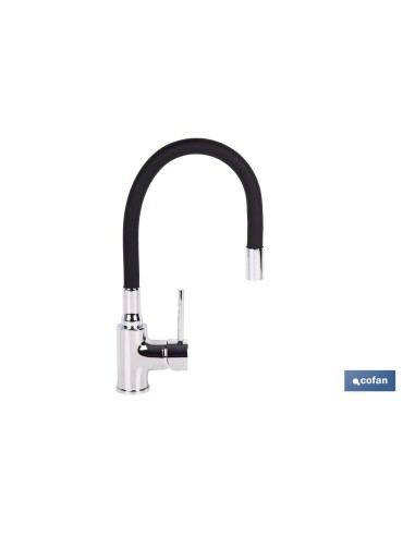 Kitchen faucet single lever flexible spout 35 mm