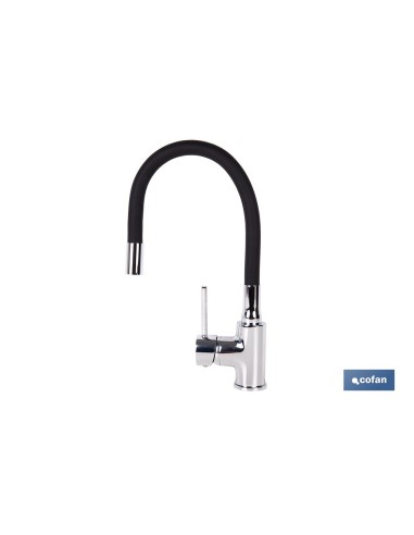 Kitchen faucet single lever flexible spout 35 mm