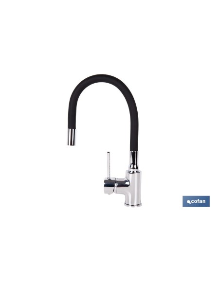 Kitchen faucet single lever flexible spout 35 mm