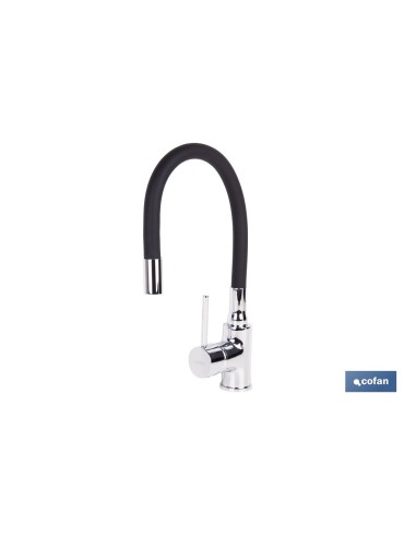 Kitchen faucet single lever flexible spout 35 mm
