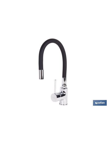 Kitchen faucet single lever flexible spout 35 mm