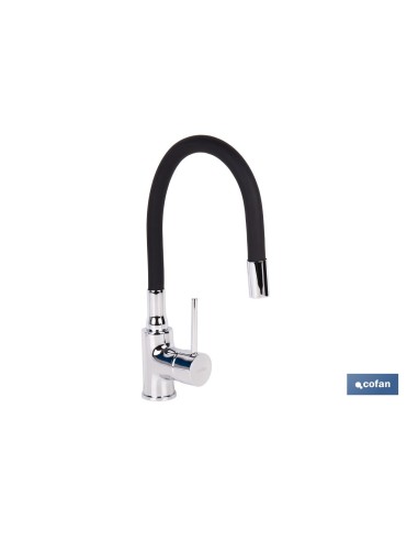 Kitchen faucet single lever flexible spout 35 mm