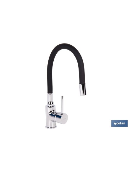 Kitchen faucet single lever flexible spout 35 mm