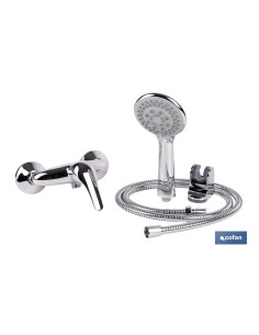 Set grifo monomando ducha con flexo y mango gama Ölfus