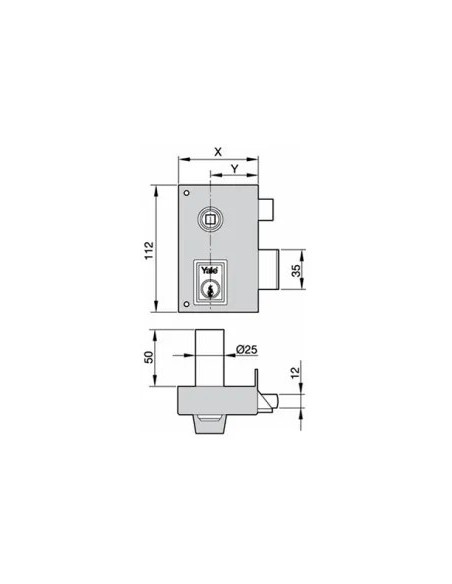 Yale Lock 56-BPR 60 DCH B/Round 56BR60DHP